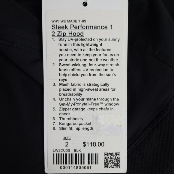 Lululemon Sleek Performance 1/2 Zip Hood Pullover - Picture 7 of 9